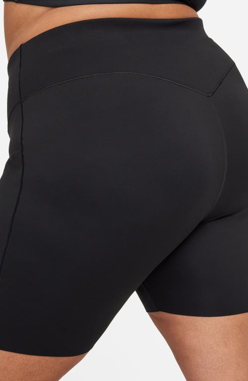 Shop Nike Dri-fit Universa High Waist Bike Shorts In Black/black