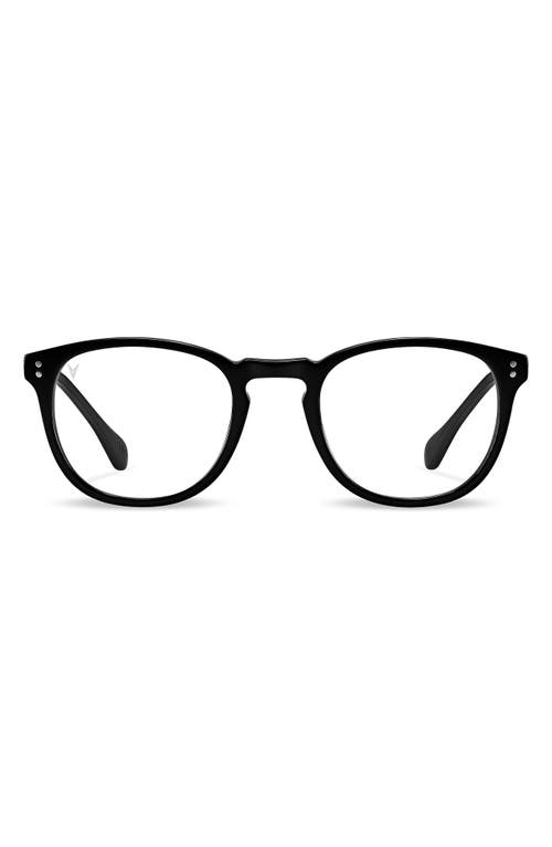 District 49mm Round Optical Glasses in Black/Clear