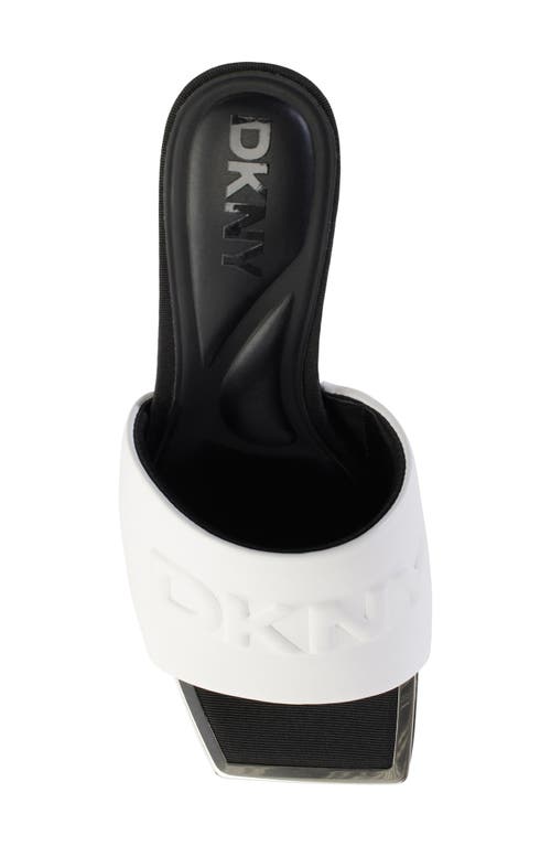 Dkny Keke Slide Sandal In White