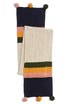Thumbnail image number 2 of Madewell Colorblock Stripe Pompom Scarf