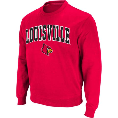 University of Louisville Cardinals Women's Vault Crewneck Sweatshirt | Blue 84 | Red | Medium