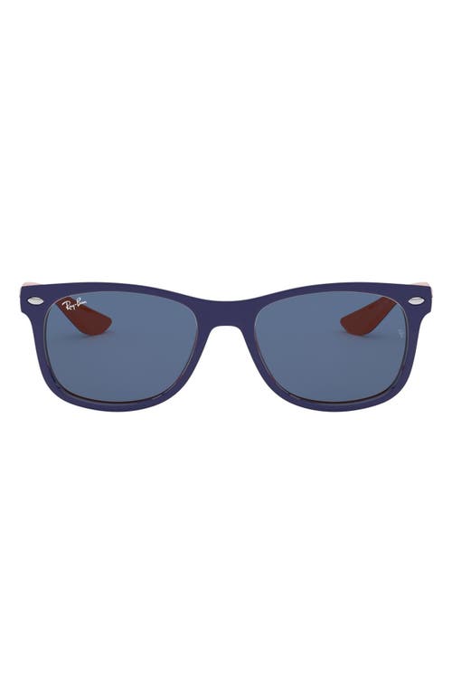 Ray-Ban Junior 47mm Wayfarer Sunglasses in Blue/Orange/Blue at Nordstrom