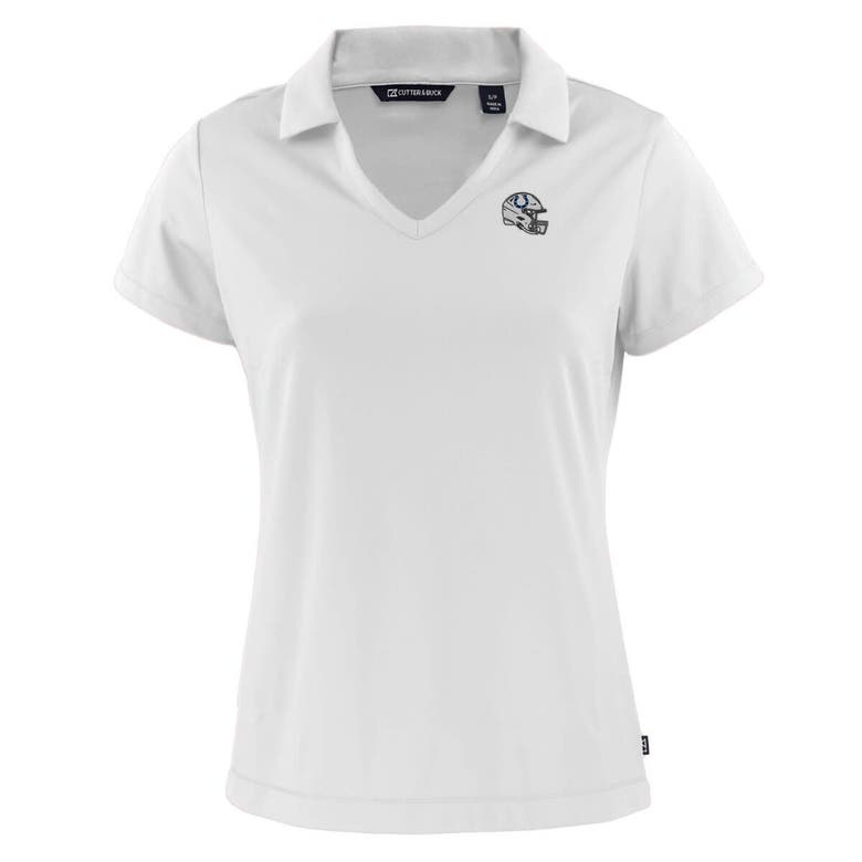 Shop Cutter & Buck White Indianapolis Colts Helmet Daybreak Eco Recycled V-neck Polo
