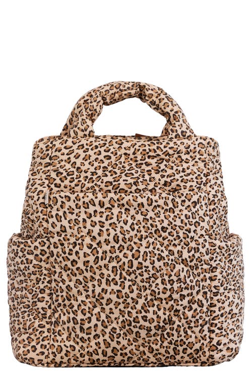Béis Diaper Backpack Tote in Leopard