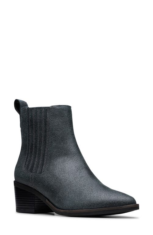 Clarksr Clarks(r) Morzine Top Pointed Toe Chelsea Boot In Pewter Metallic