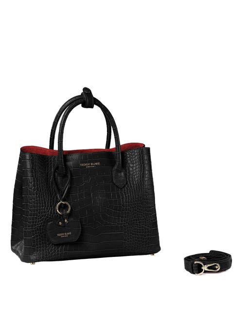 Teddy Blake Vanessa Croco 12" In Black&red
