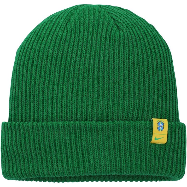 Nike Green Brazil National Team Fisherman Cuffed Knit Hat