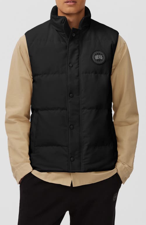 Canada Goose Garson Vest Wool Atlantic Navy In Black