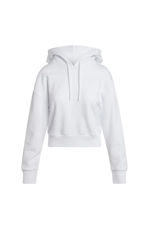 French Terry Hoodie in White
