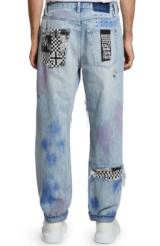 Shop Ksubi Anti K Street Color Kolor Straight Leg Jeans In Denim