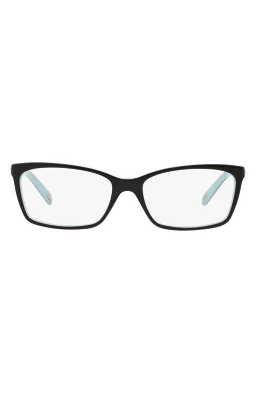 EAN 8053672305517 product image for Tiffany & Co. 53mm Optical Glasses in Black/Pattern/Blue at Nordstrom | upcitemdb.com