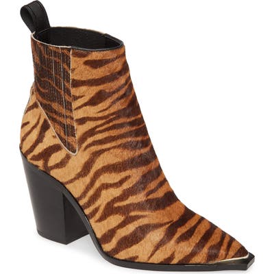 Kenneth Cole New York West Side Genuine Calf Hair Bootie, Brown