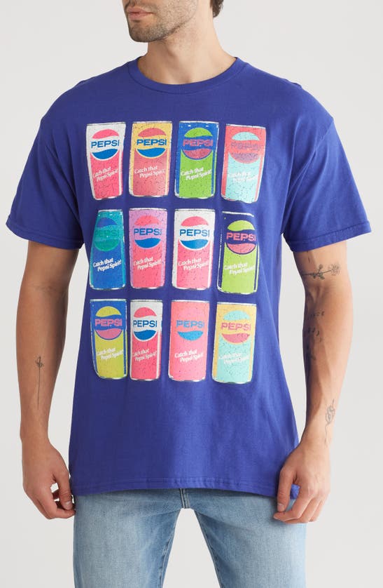 Shop Philcos Pepsi Can Graphic T-shirt In Blue