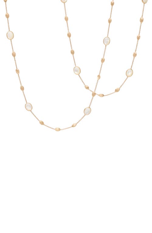 Marco Bicego Siviglia 18K Yellow Gold & Mother-of-Pearl Disc Station Long Necklace at Nordstrom
