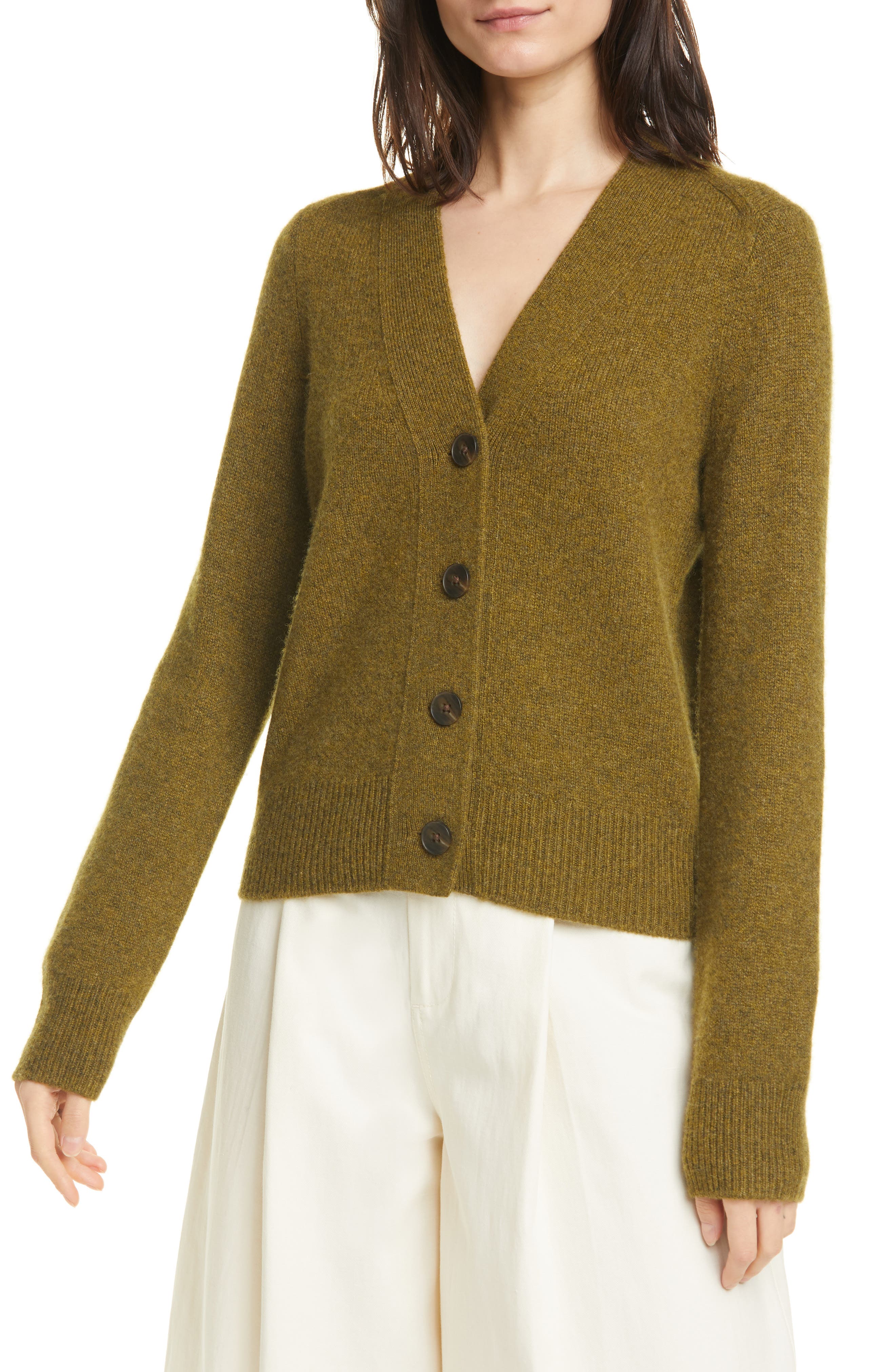 vince shrunken cashmere cardigan