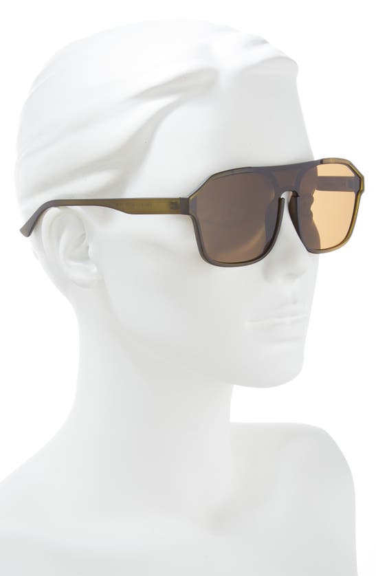 Shop Vince Camuto 60.9mm Shield Sunglasses In Green