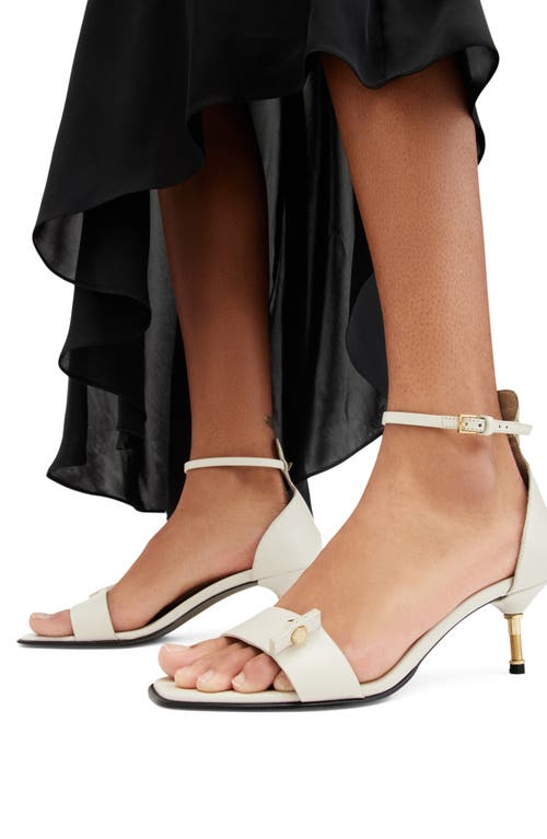 Shop Allsaints Gloria Ankle Strap Sandal In Parchment White