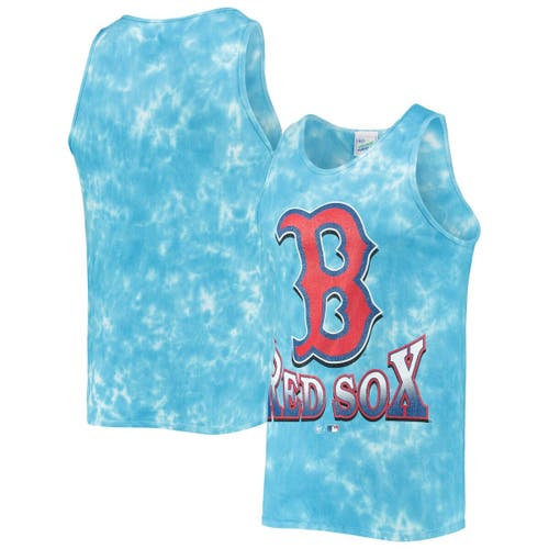 Men's '47 Blue Boston Red Sox Big Leaguer Tubular Tie-Dye Tank Top