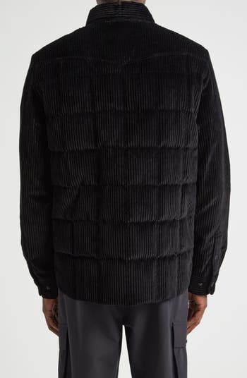 Moncler Grenoble Gelt Quilted Stretch Corduroy Down Shirt Jacket | Nordstrom