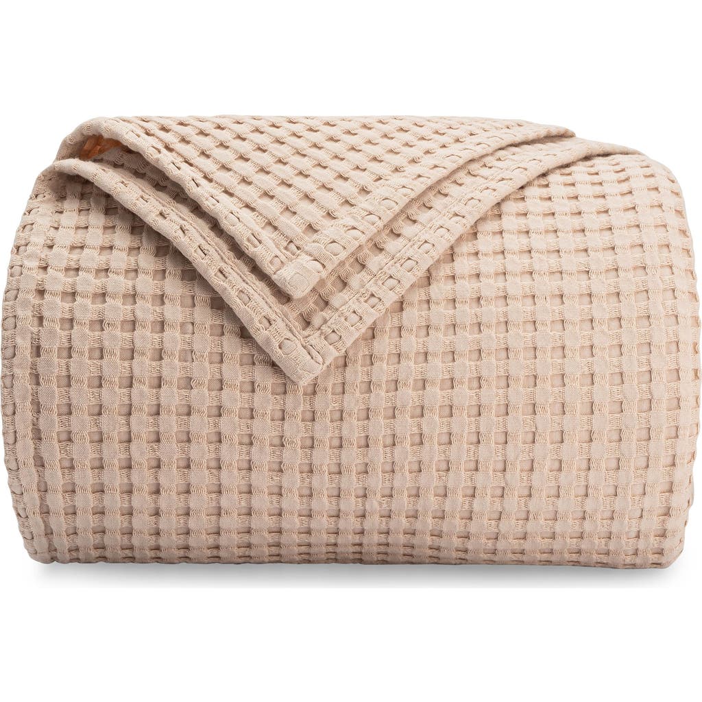 Comfy Cubs Adult Waffle Blanket In Blush