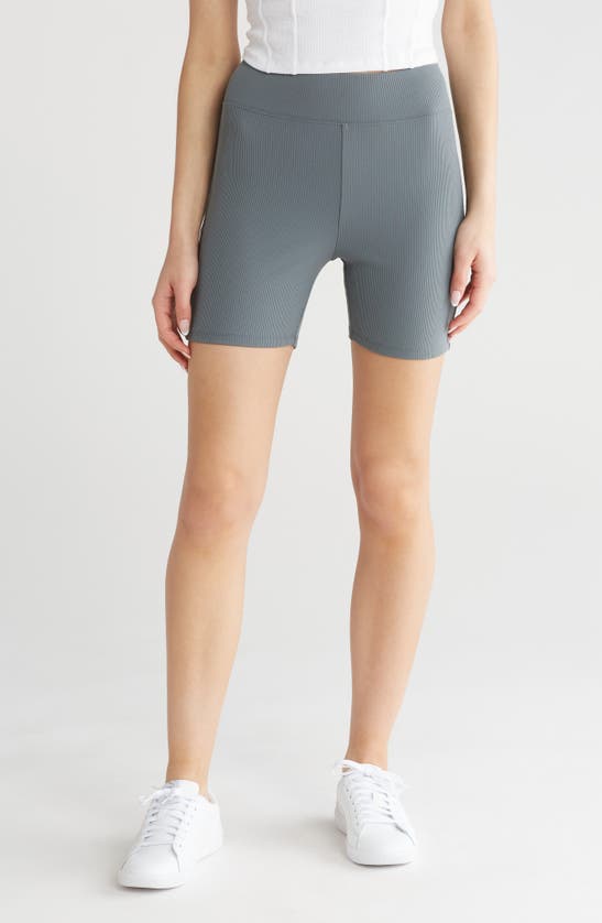 Abound Compact Rib Bike Shorts In Gray