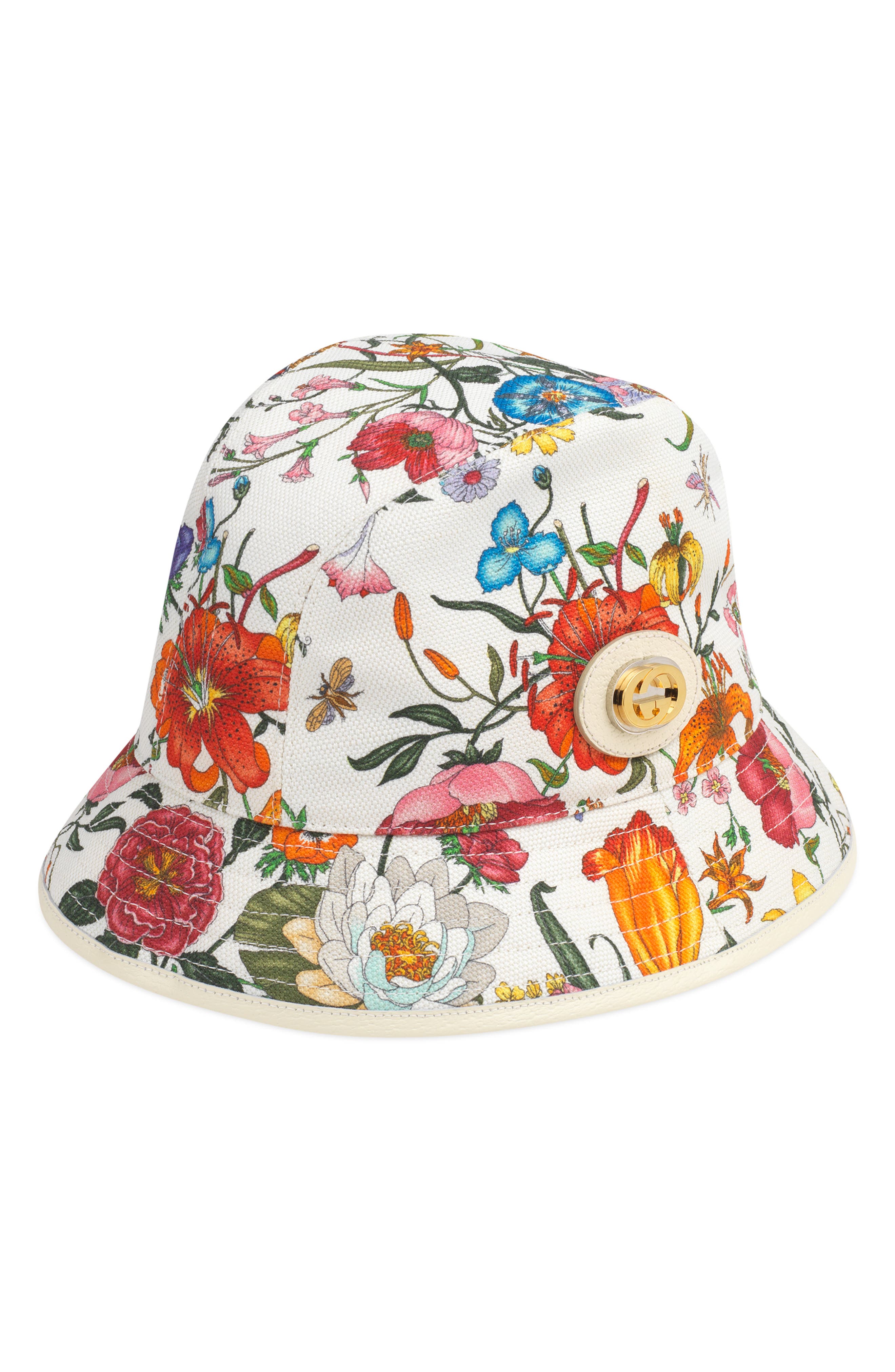 Gucci Flora Print Bucket Hat | Nordstrom
