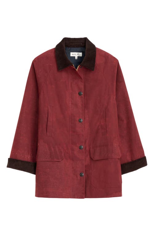 Alex Mill Chiltern Street Jacket In Waxed Cotton In Red