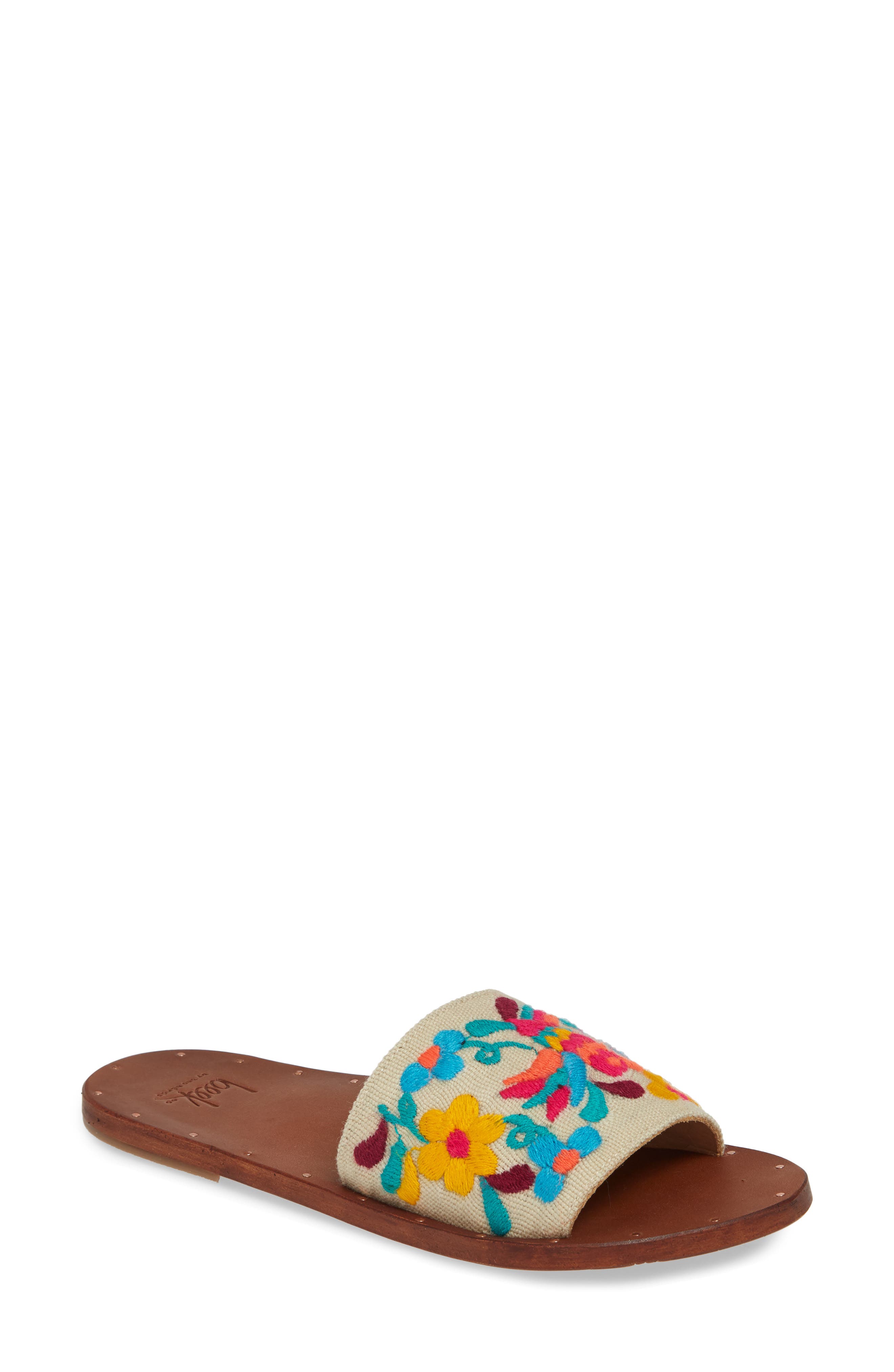 beek lovebird studded slide sandals