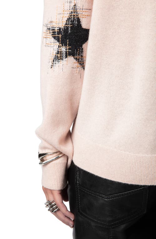 Shop Zadig & Voltaire Cici Elbow Pattern Cashmere Sweater In Opera