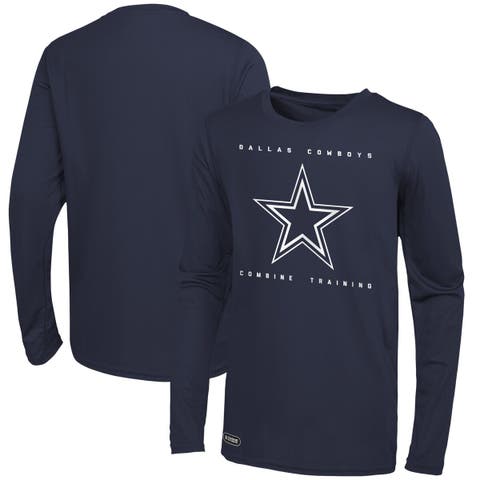 Men's Navy Dallas Cowboys Gunn Long Sleeve T-Shirt