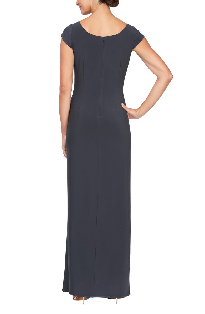 Alex Evenings Beaded Keyhole Neck Jersey Gown | Nordstrom