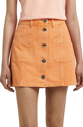 River Island Nonstretch Denim Skirt Nordstrom