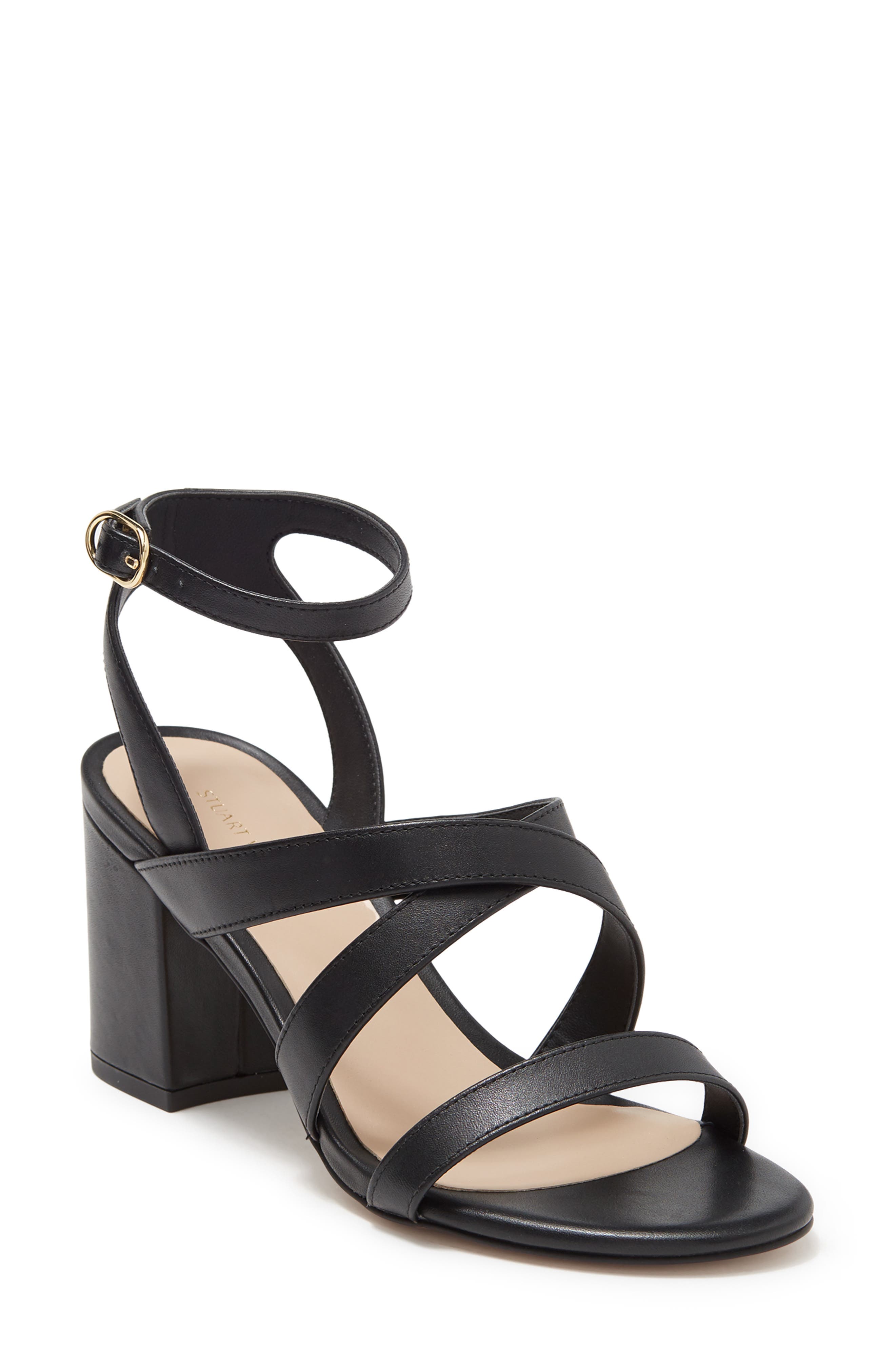 stuart weitzman black block heels