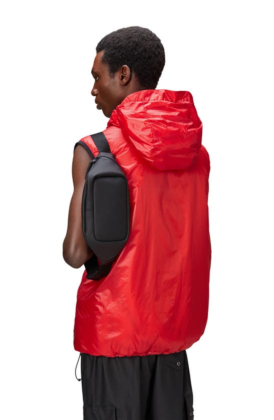 Shop Rains Mini Waterproof Belt Bag In Black