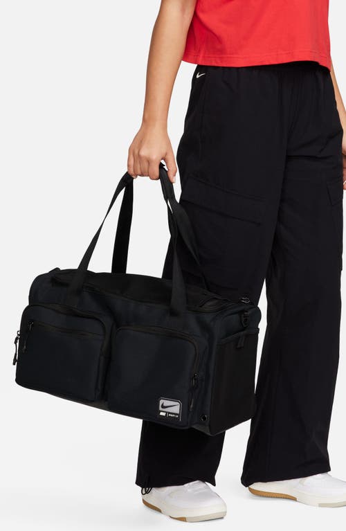 Shop Nike Utility Power 2.0 Duffle Bag In Black/black/white