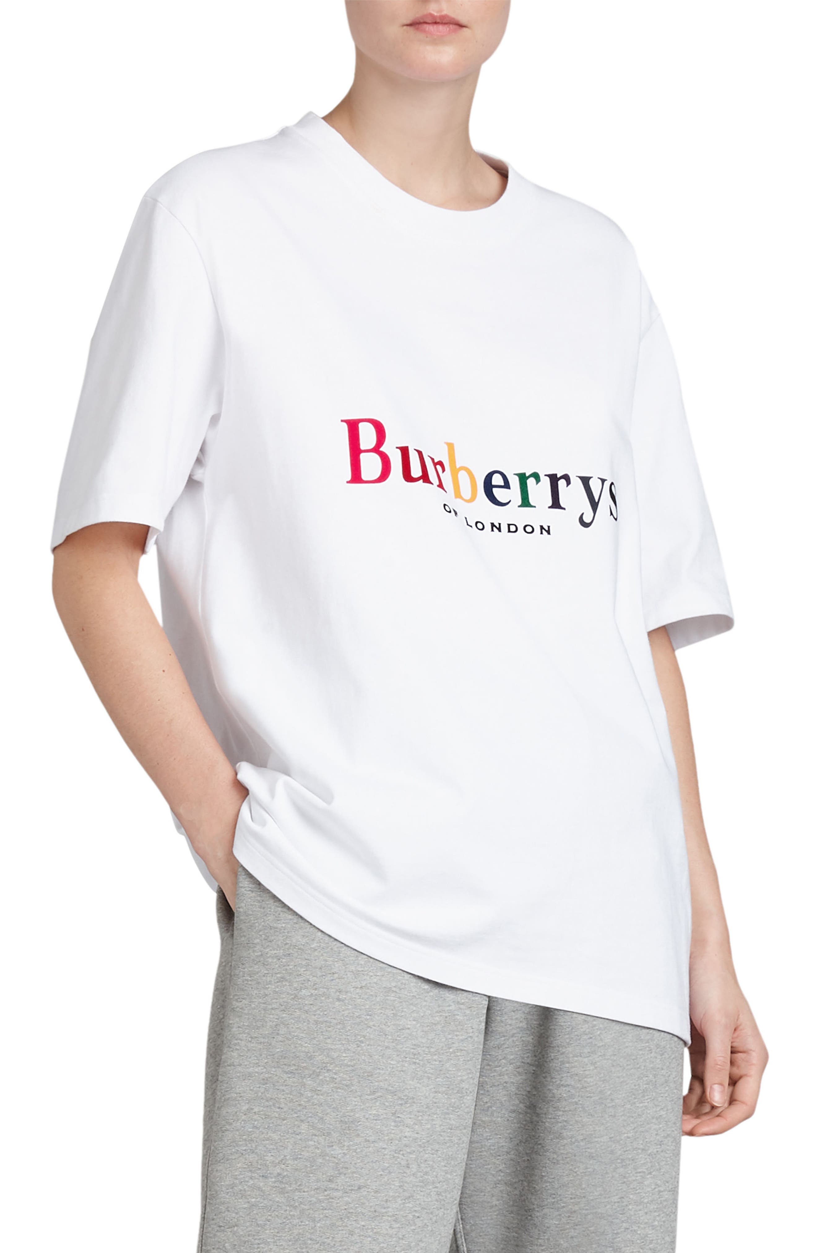 burberry of london rainbow t shirt