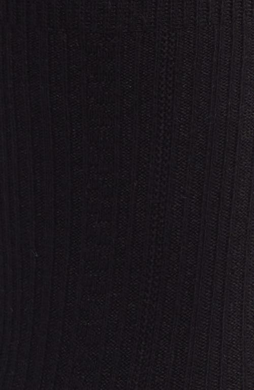 Casa Clara Bow Crew Socks In Black