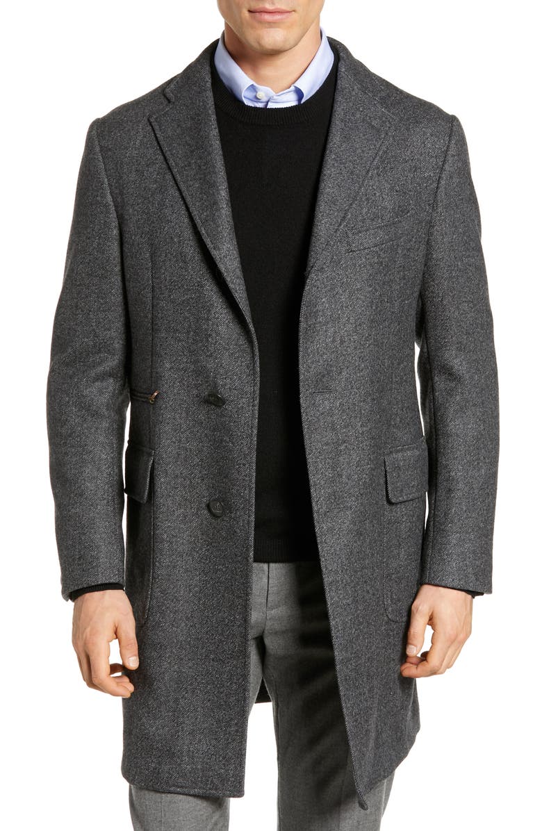 Hickey Freeman Classic Fit Wool Topcoat | Nordstrom