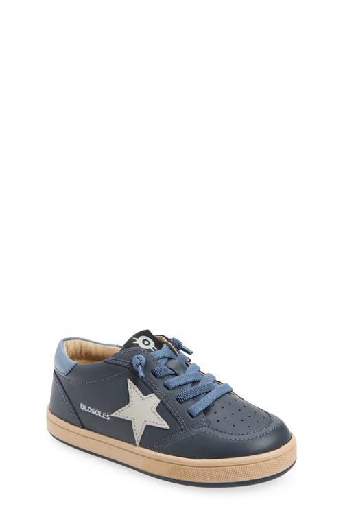 Shop Old Soles Kids' Platinum Runner Sneaker In Navy/indigo/gris