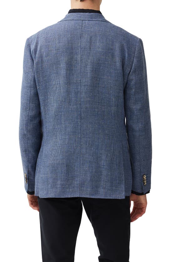 Shop Rodd & Gunn The Cascades Slub Linen & Wool Sport Coat In Marina