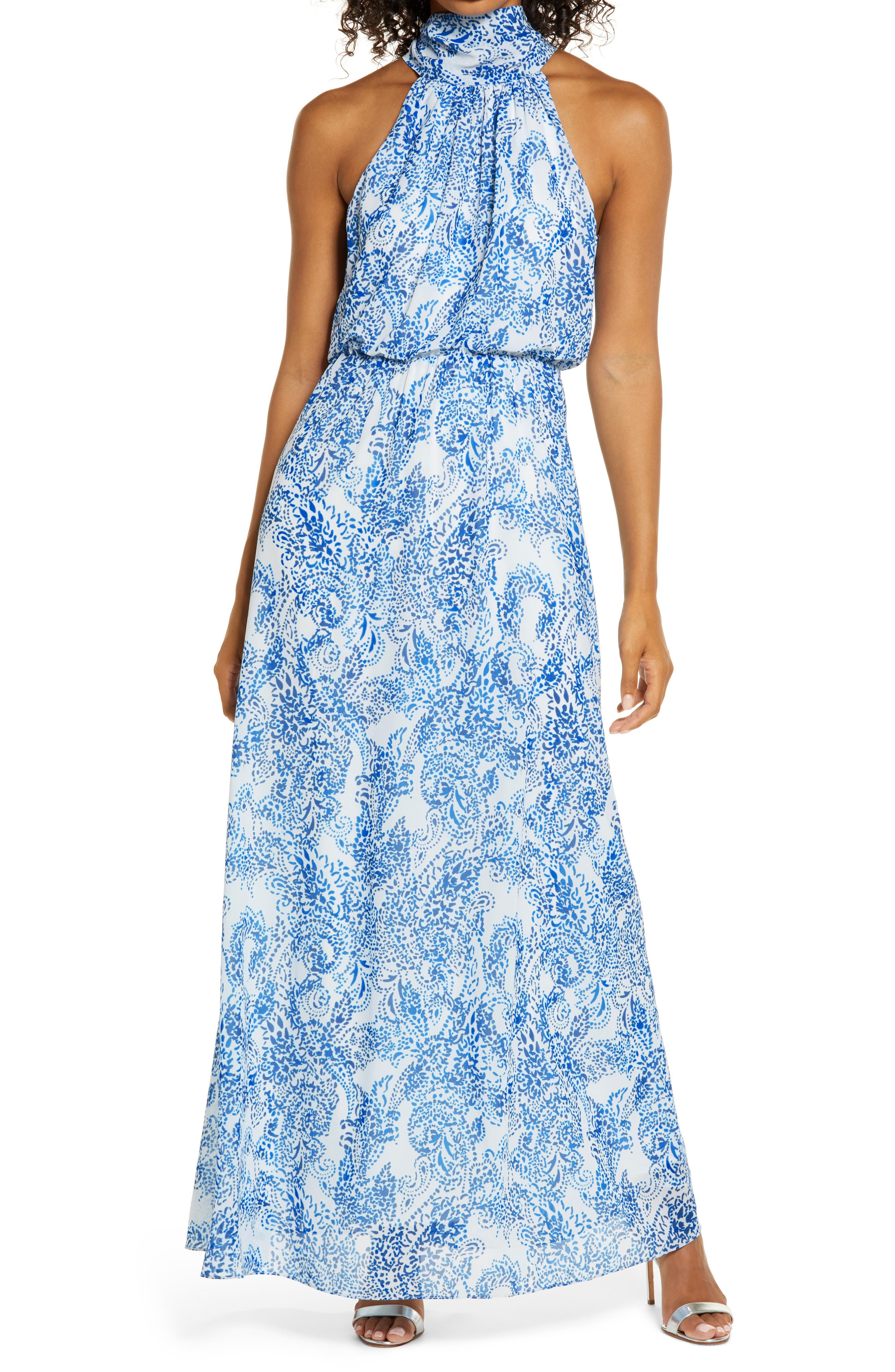 maxi dress paisley print