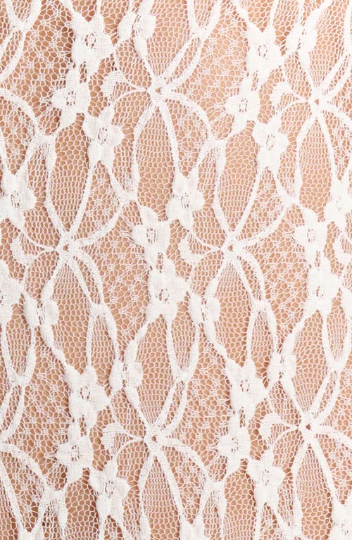 NAKED WARDROBE NAKED WARDROBE MOCK NECK LONG SLEEVE LACE BODYSUIT