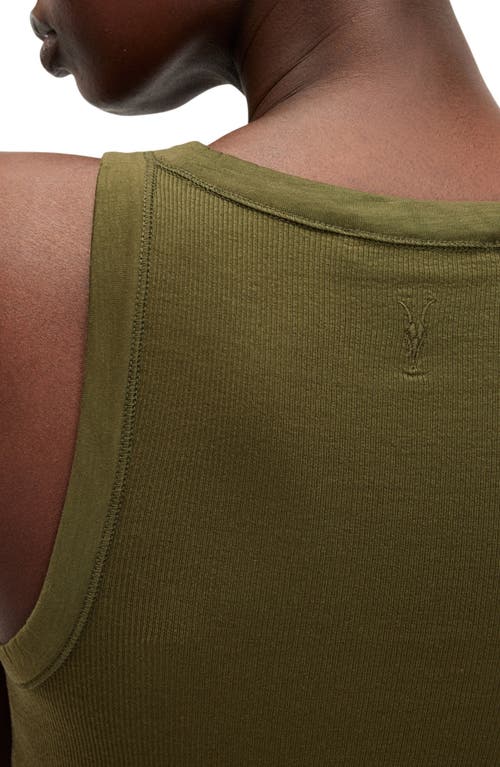 Shop Allsaints Rina Tank Top In Deep Khaki Green