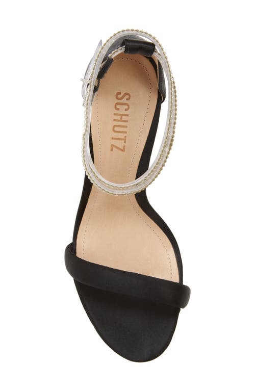 Shop Schutz Leanna Clear Strap Sandal In Cristal/transparente