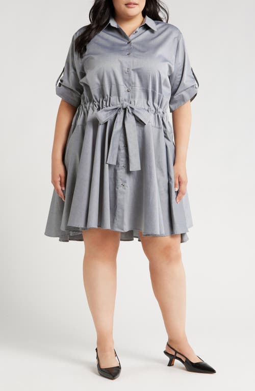 HARSHMAN HARSHMAN MEADOW DRAWSTRING WAIST SHIRTDRESS