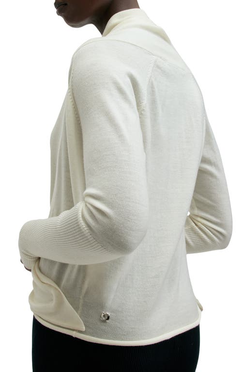 Allsaints Wasson Pirate Lightweight Cardigan In Chalk White