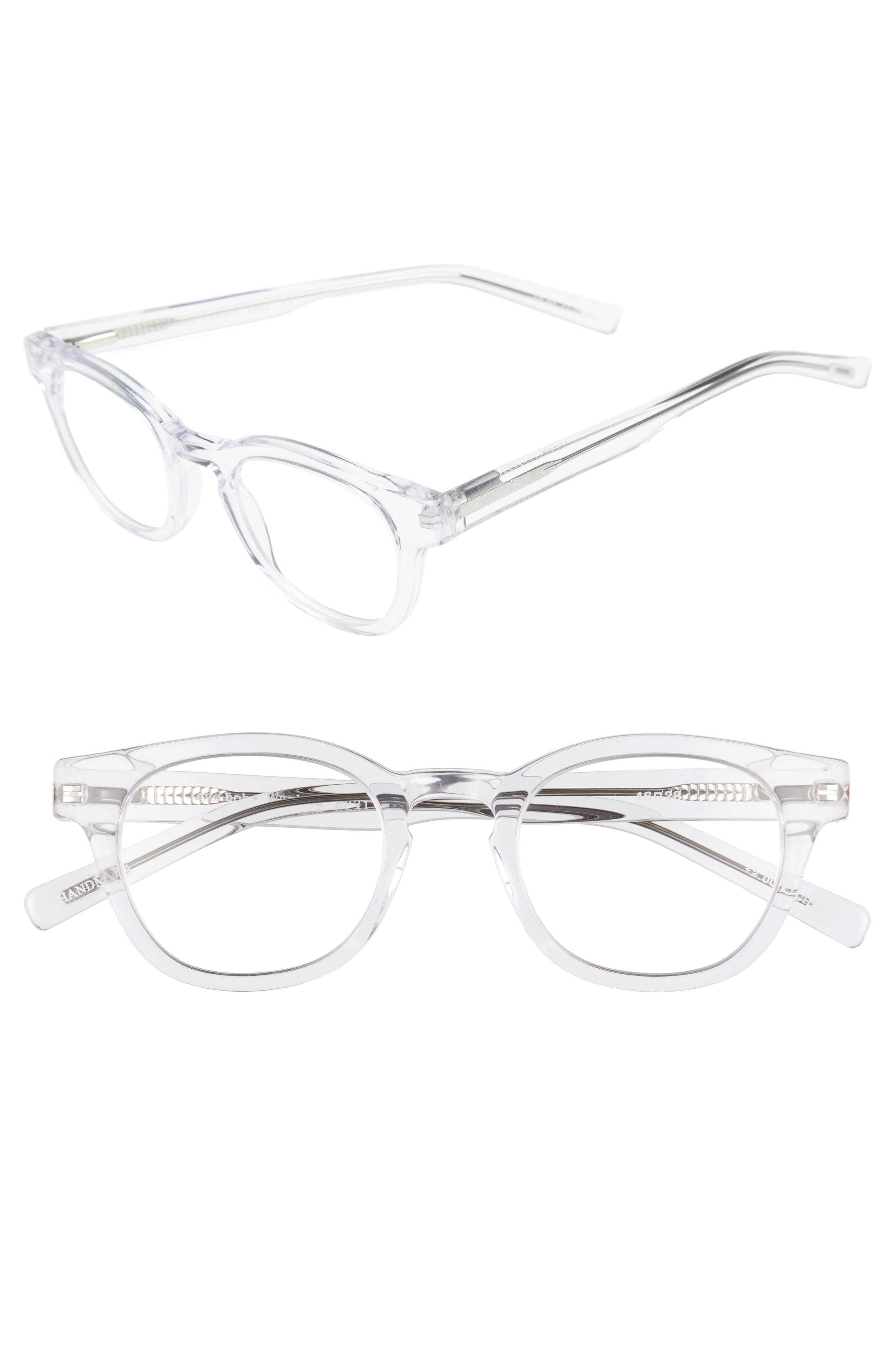 Eyebobs Waylaid 46mm Reading Glasses - Crystal In Crystal