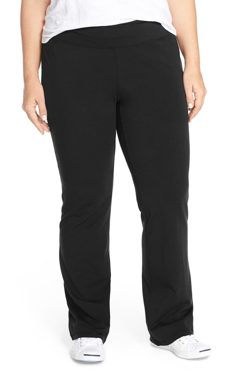 Charcoal Grey Wide Leg Pull On Stretch Jersey Yoga Pants 