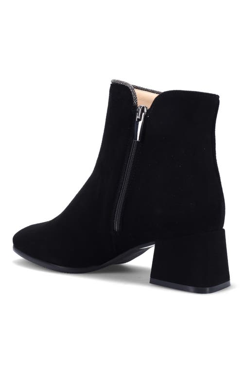 Ron White Janelle Water Resistant Bootie In Onyx Suede