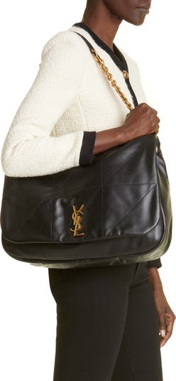 Saint Laurent Jamie 4.3 Patchwork Faux Patent Leather Shoulder Bag